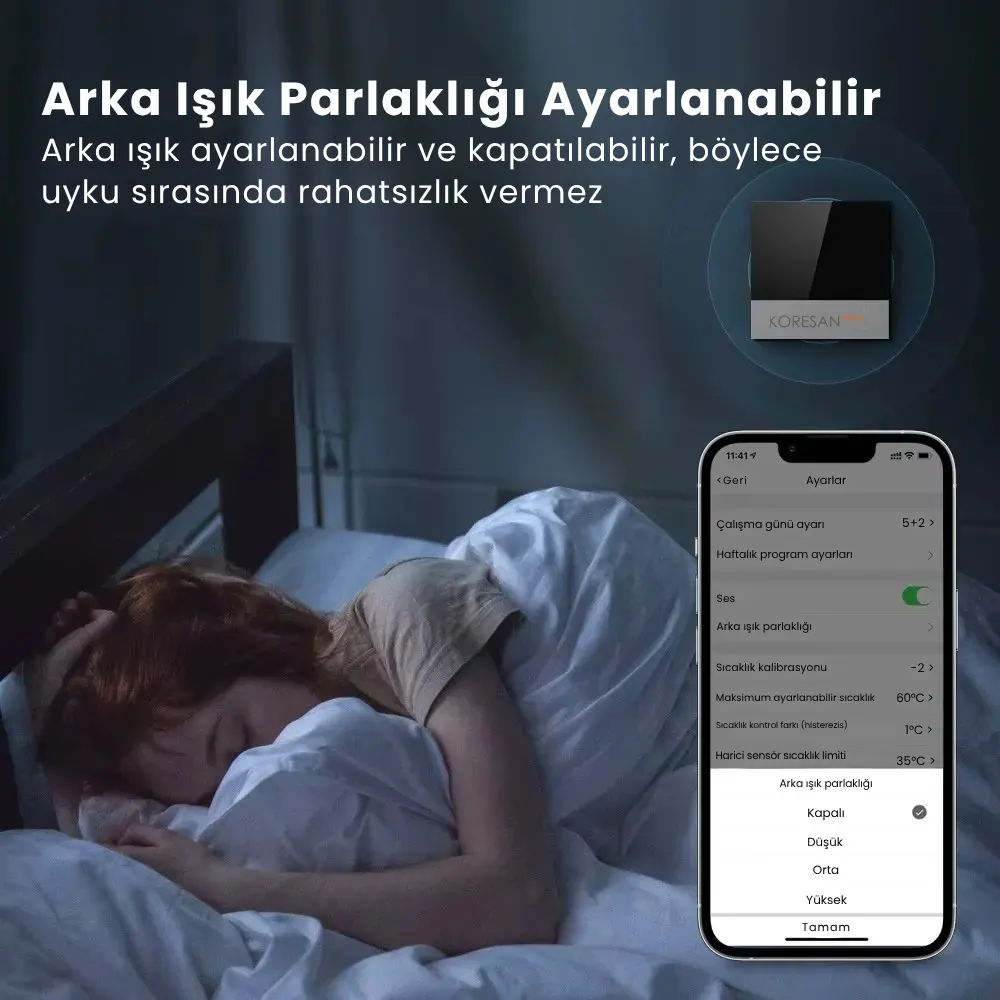 WiFi Akıllı Oda Termostatı Dokunmatik Ekranlı T100