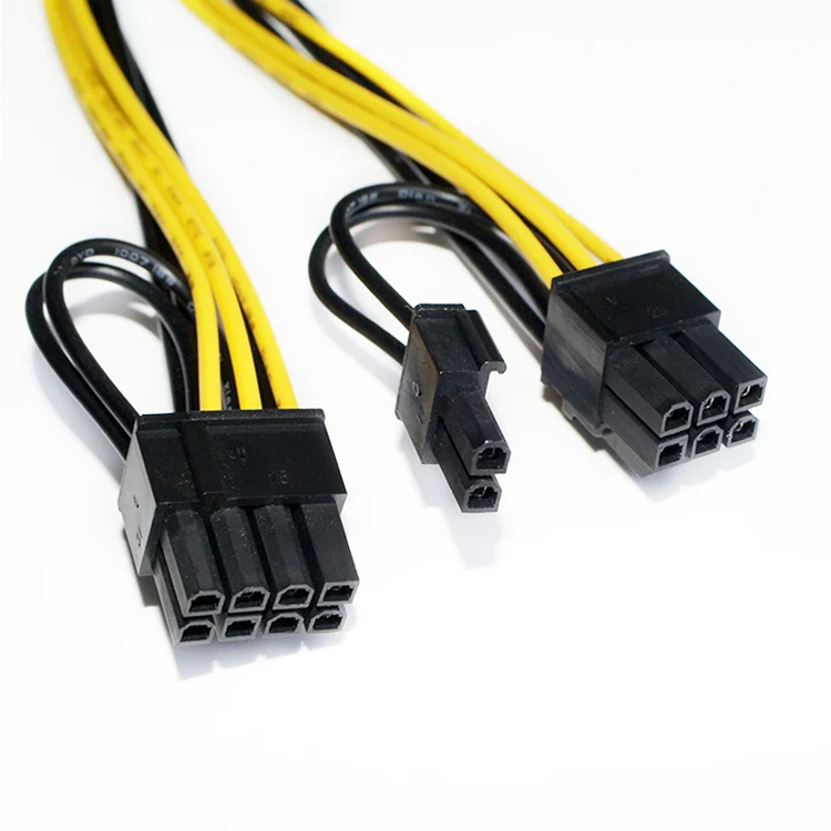 Cable PCI-E PCIE 6p to 2 Port Dual 8pin 6+2p (2)