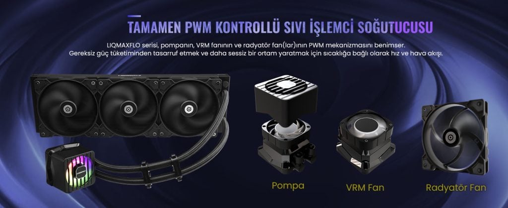 Enermax Liqmaxflo Sr A 240mm Intel Amd Uyumlu Islemci Sivi Sogutucu Elc Lmf240 Sf 2 Yil Birebir Degisim H2