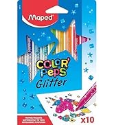 Maped - Glitter Color'Peps Boyama Keçeleri - Metalik Efektli Parıltılı Mürekkep - 1'li Kutu...