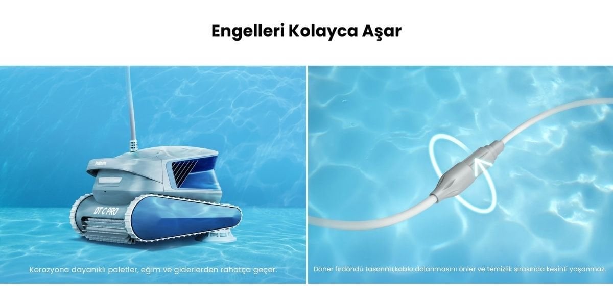 Swivel Cable sahip Poolmate DTC Pro havuz temizleme robotu