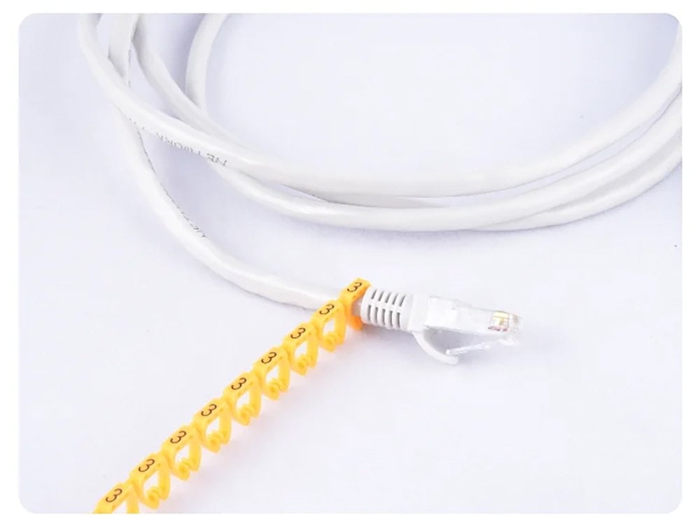 Sunup 0-9 Kodlu Renkli Kablo İşaretleyici 6mm