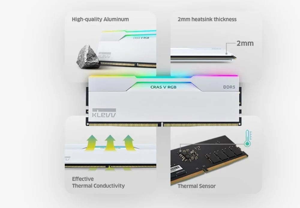 Klevv Cras V Rgb Brilliant White Ram H4