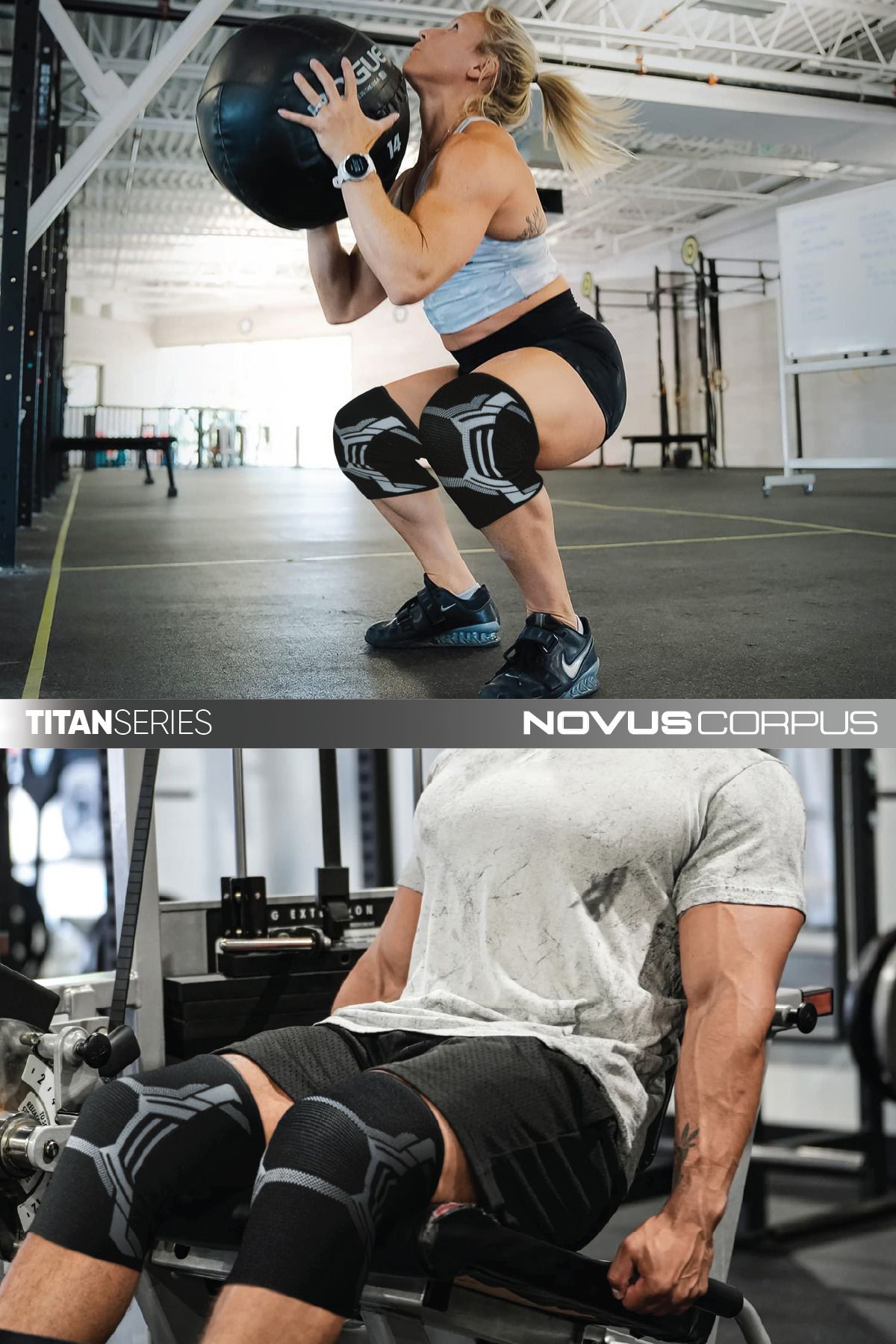 NOVUS CORPUS NO CO 2'li Fitness Spor Dizlik Unisex Knee Sleeve Spor Antrenman Destek Koşu GYM Ortopedik Dizlik