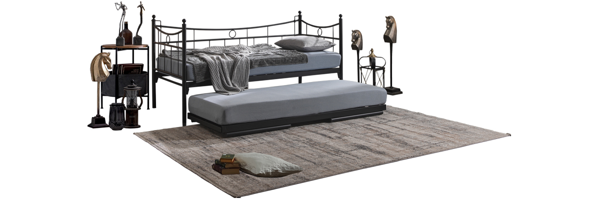Daily Yavrulu Daybed-Siyah