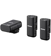 MI Ayakkabı ile Alfa Aynasız Kameralar için Sony ECM-W3 Çift Kanallı Kablosuz Mikrofon Sistemi - C...