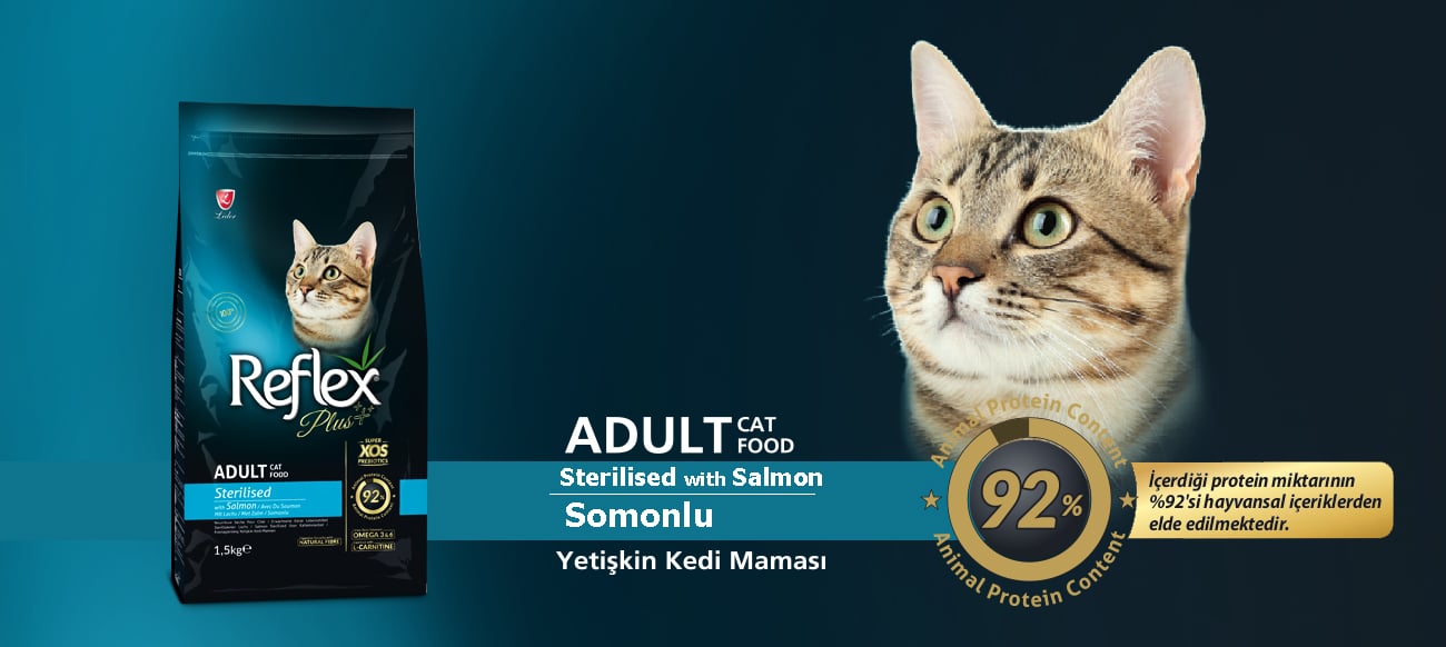 REFLEX PLUS SOMON ETLİ STERİLİSED YETİŞKİN KEDİ MAMASI