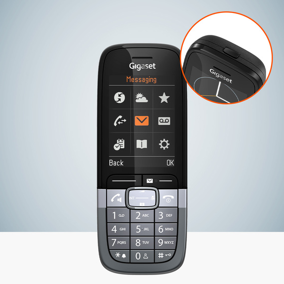 gigaset sl850h pro menü ekranı ve özelleştirilebilir fonksiyon tuşu