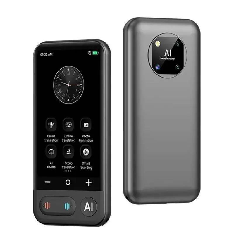 Gerçek zamanlı ses çevirisi ve 4 inç ekranlı taşınabilir akıllı dil çevirmen cihazı