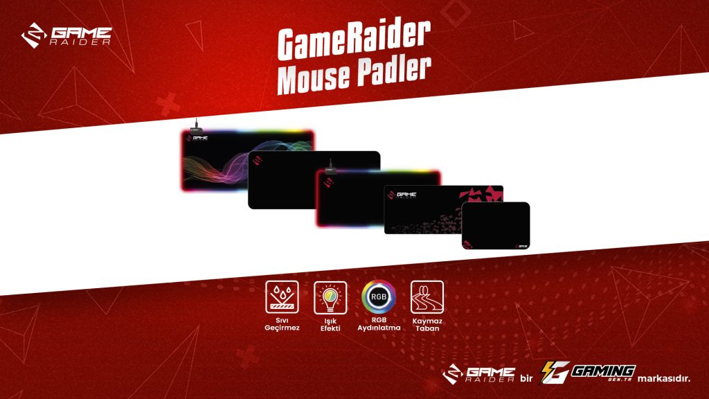 Gameraider Gen M Kaydirmaz Kaucuk Taban 30x40cm Mikrofiber Mouse Pad Hh2