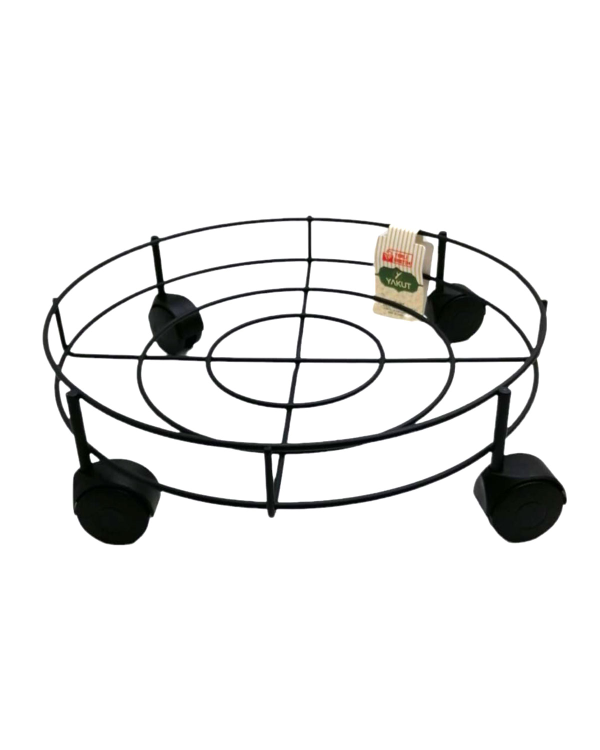 ANKAVERSE® Metal siyah damacana altlık