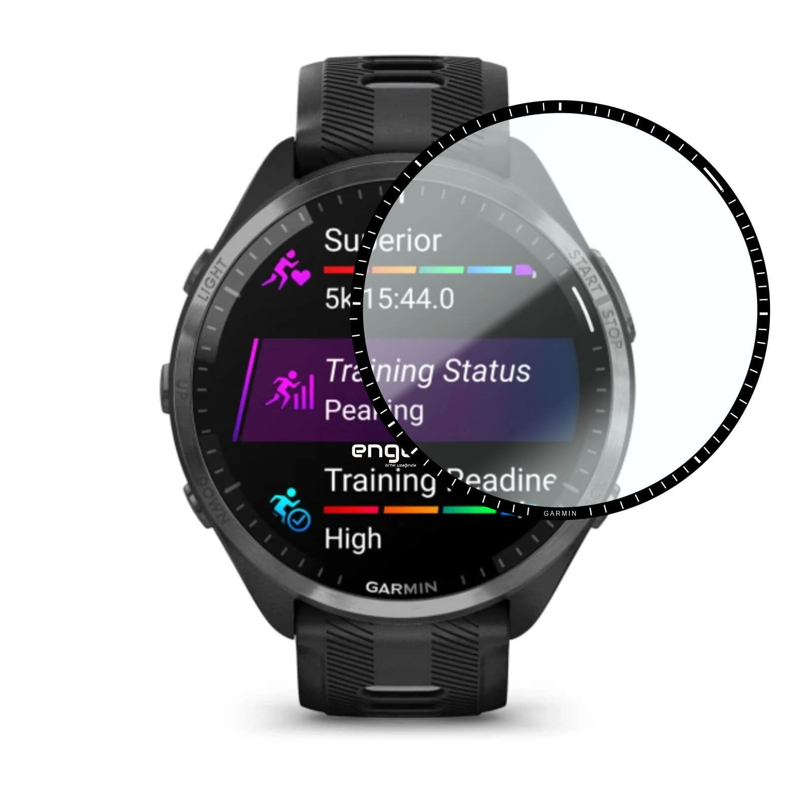 Engo Garmin Forerunner 965 Ekran Koruyucu Flexible Tam Kaplama Şeffaf