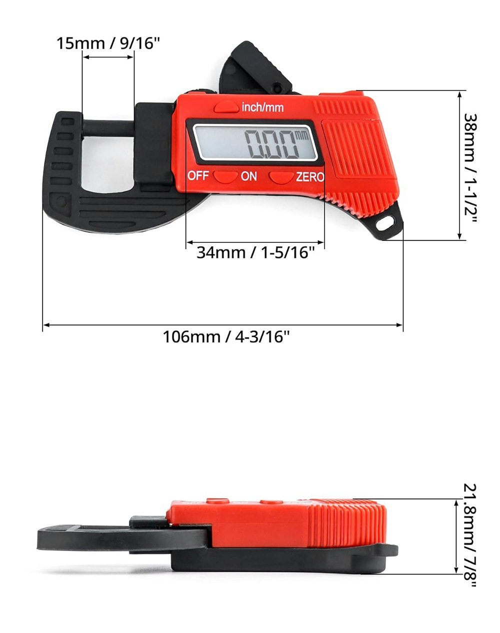 Sunup Dijital Kumpas Kalınlık Ölçer