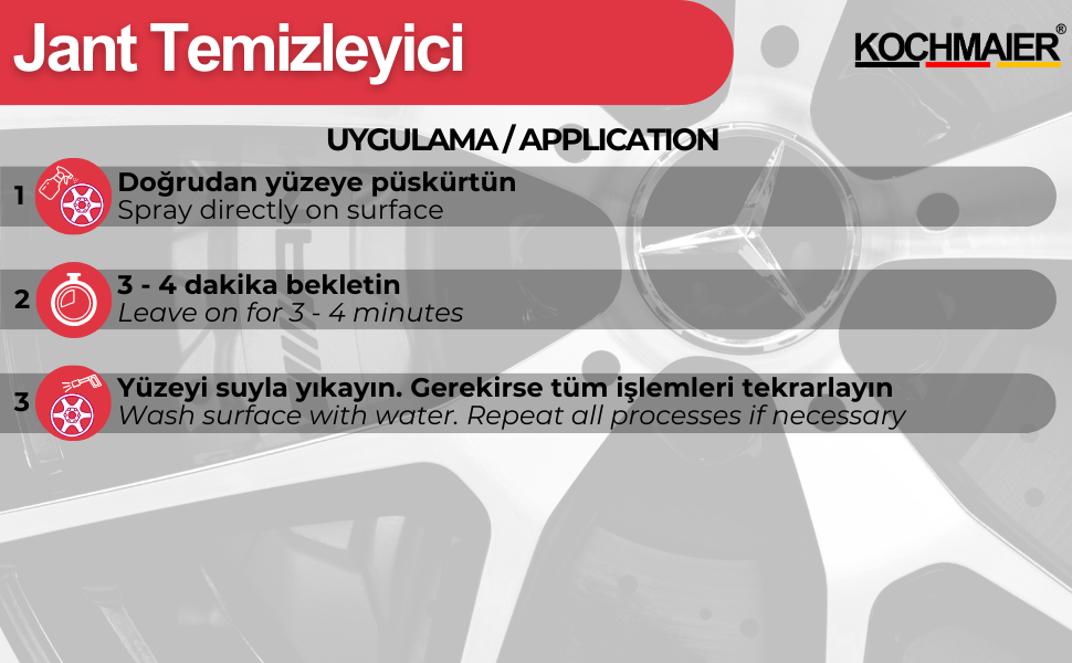 Kochmaier Jant Temizleyici uygulma