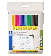 STAEDTLER Noris - El Yazısı Kalemi - 10 Adet Çeşitli Renkler - 10'lu Paket, 307 C10
