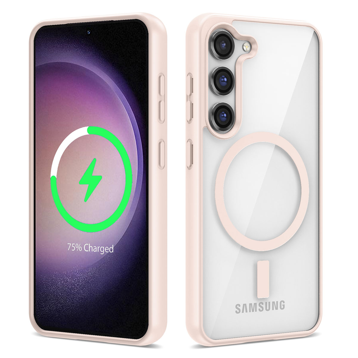 Galaxy S22 Plus Kılıf M-safe Wireless Şarj Özellikli Silikon Zore Ege Kapak - 4
