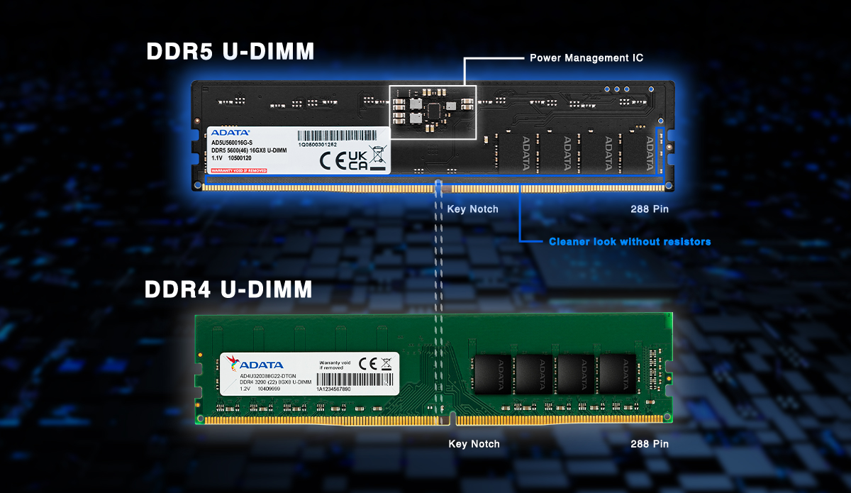 Hızlı İpuçları: DDR5 ve DDR4 - Görünüm