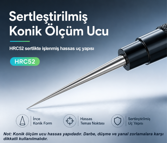KC-05 ısıl işlem görmüş konik ölçüm ucu