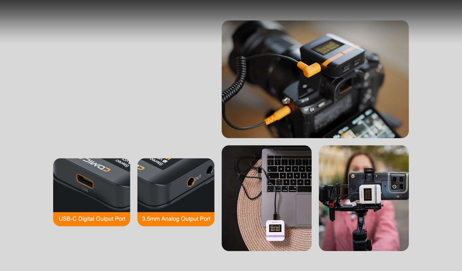 Dijital/Analog Çıkışlar, Kamera/Akıllı Telefon/PC için Evrensel