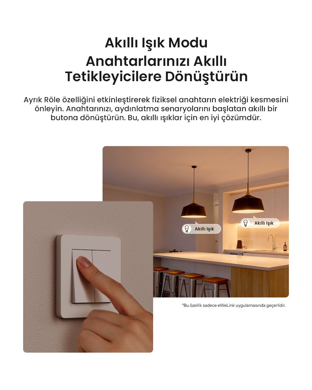 SONOFF 2 Kanallı Kontaktör Röle