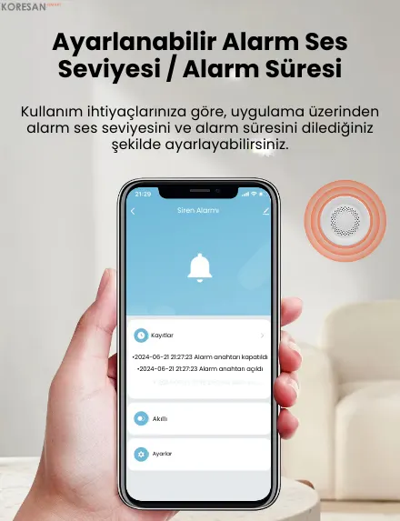 Tuya Wifi/Zigbee Akıllı Siren Alarm