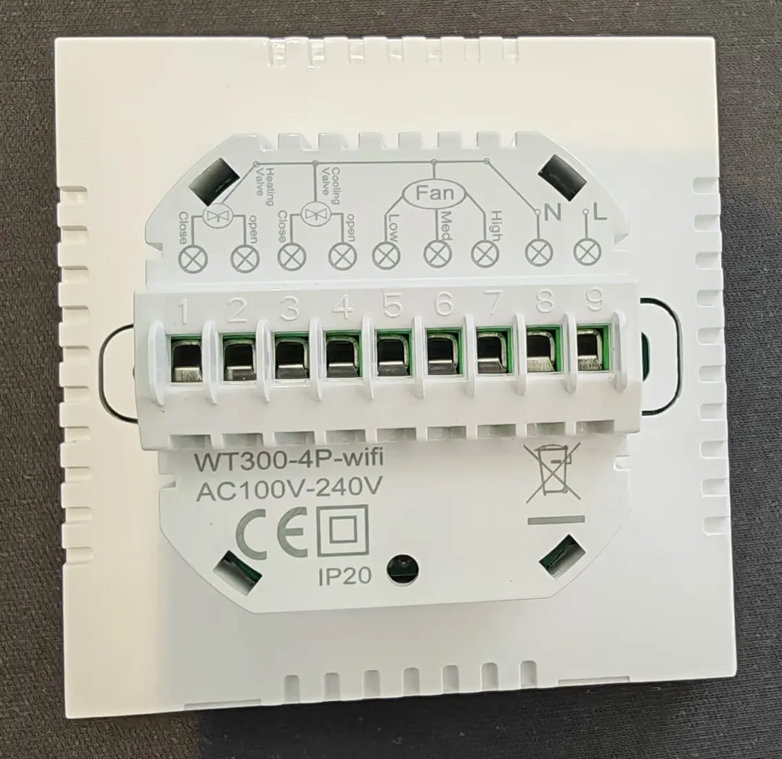 WiFi Tuya Fancoil Akıllı Oda Termostatı Dokunmatik Ekranlı T100 fancoil kontrol kullanım görseli