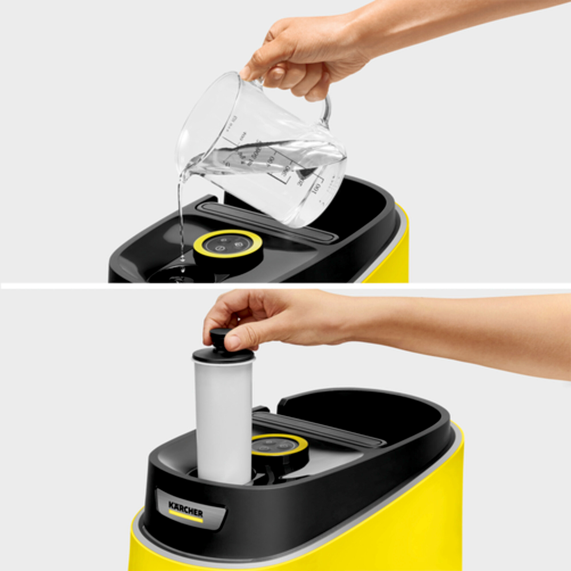 Buharlı Temizlik Makinesi SC 3 Deluxe EasyFix: Entegre kartuş filtre sayesinde aralıksız buhar