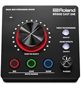 Roland BRIDGE CAST ONE Dual Bus Streaming Mixer | Kompakt Ses Akış Mikseri | Çevrimiçi Oyun İçin...