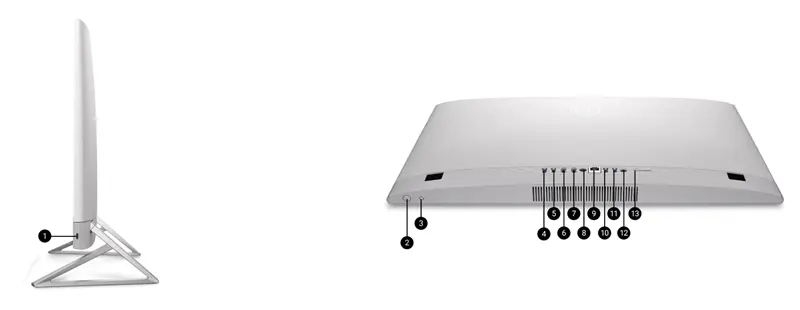 Dell 24 EC24250 Bağlantı Noktaları