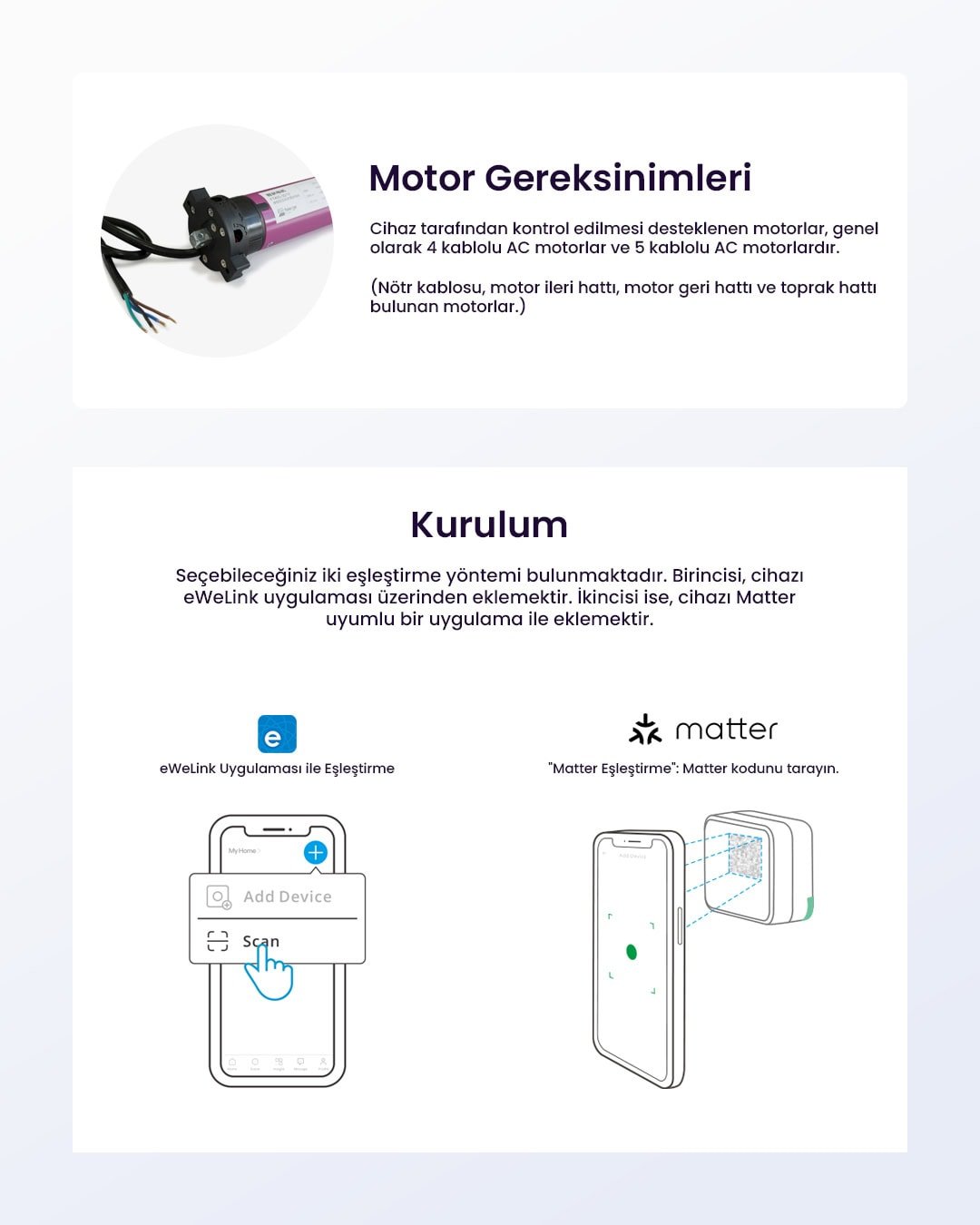 SONOFF Mini-RBS Matter Akıllı Panjur Kontrol Rölesi