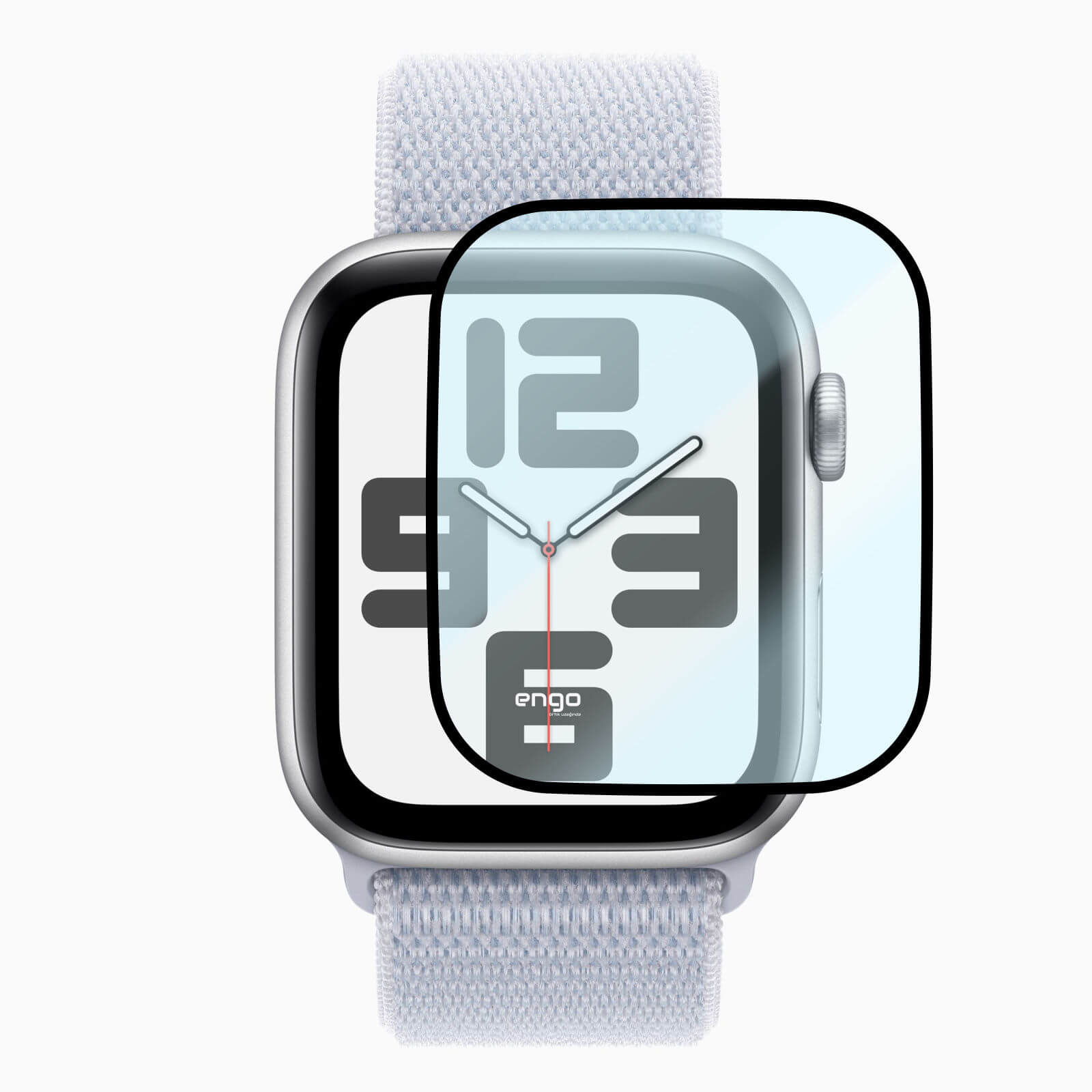 Engo Apple Watch SE 44mm Ekran Koruyucu Flexible Tam Kaplama Şeffaf