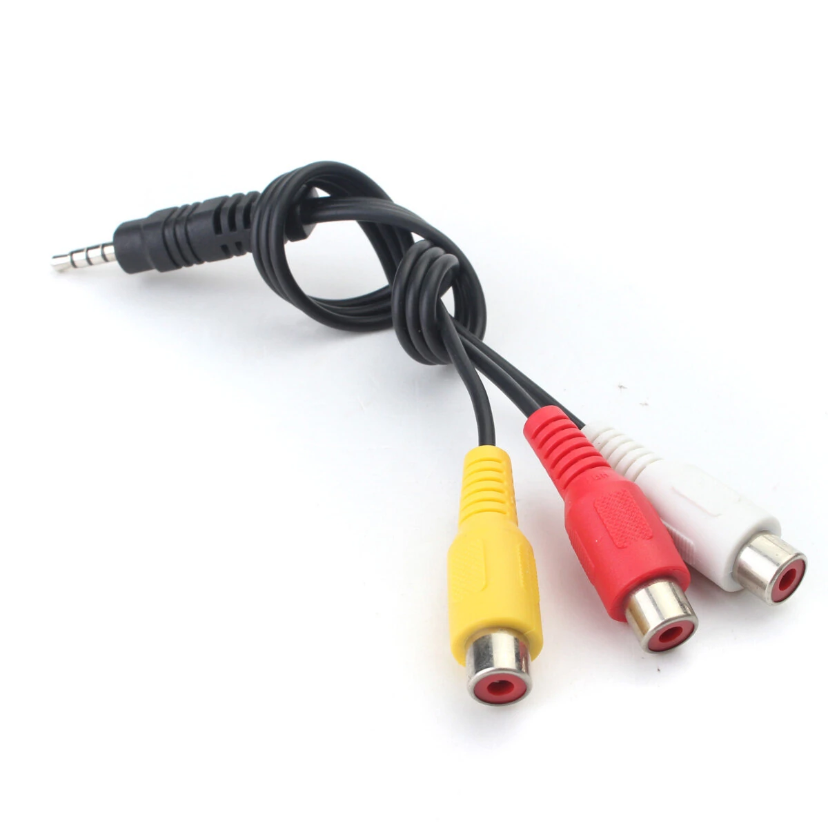 3.5mm Mini AV Erkek Için 3 RCA Dişi Stereo Ses Video Kablosu Jack Adaptörü Kablosu