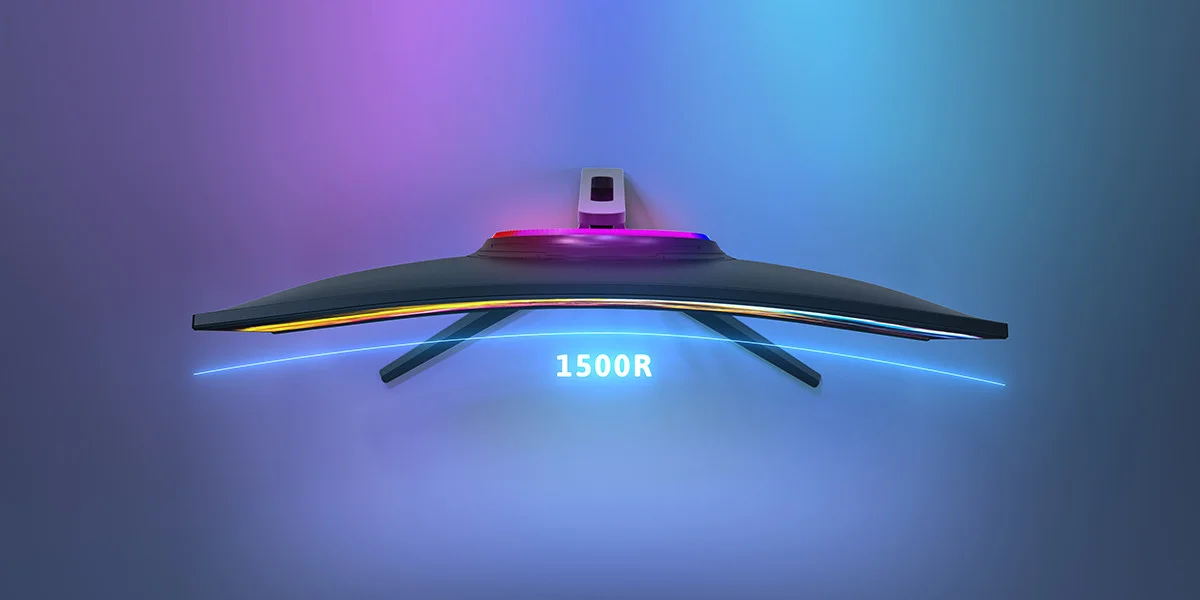 GamePower Vivid T50 27″ Curved RGB 200Hz 0.5ms FHD 1500R 2x2W Speaker VA Gaming Monitör (Sıfır Ölü Piksel Garantili)