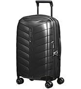 Samsonite Attrix - Spinner S, Genişletilebilir Carry-On Luggage, 55 cm, 38/44 L, Siyah (Antrasit)