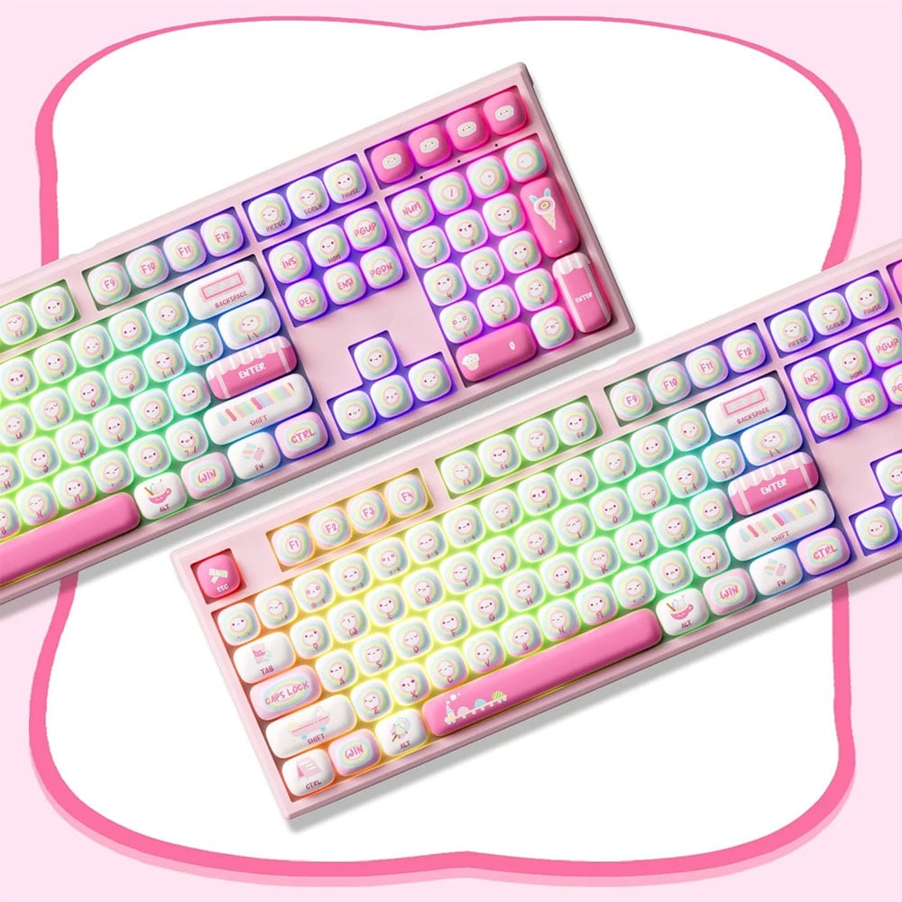 Akko Monsgeek Mg108b Rainbow Marshmallows Gaming Klavye H6
