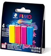 STAEDTLER Polimer Modelleme Kili - FIMO Professional - Fırın Fırında Kil - Başlangıç Seti - 4 Çeşitli...