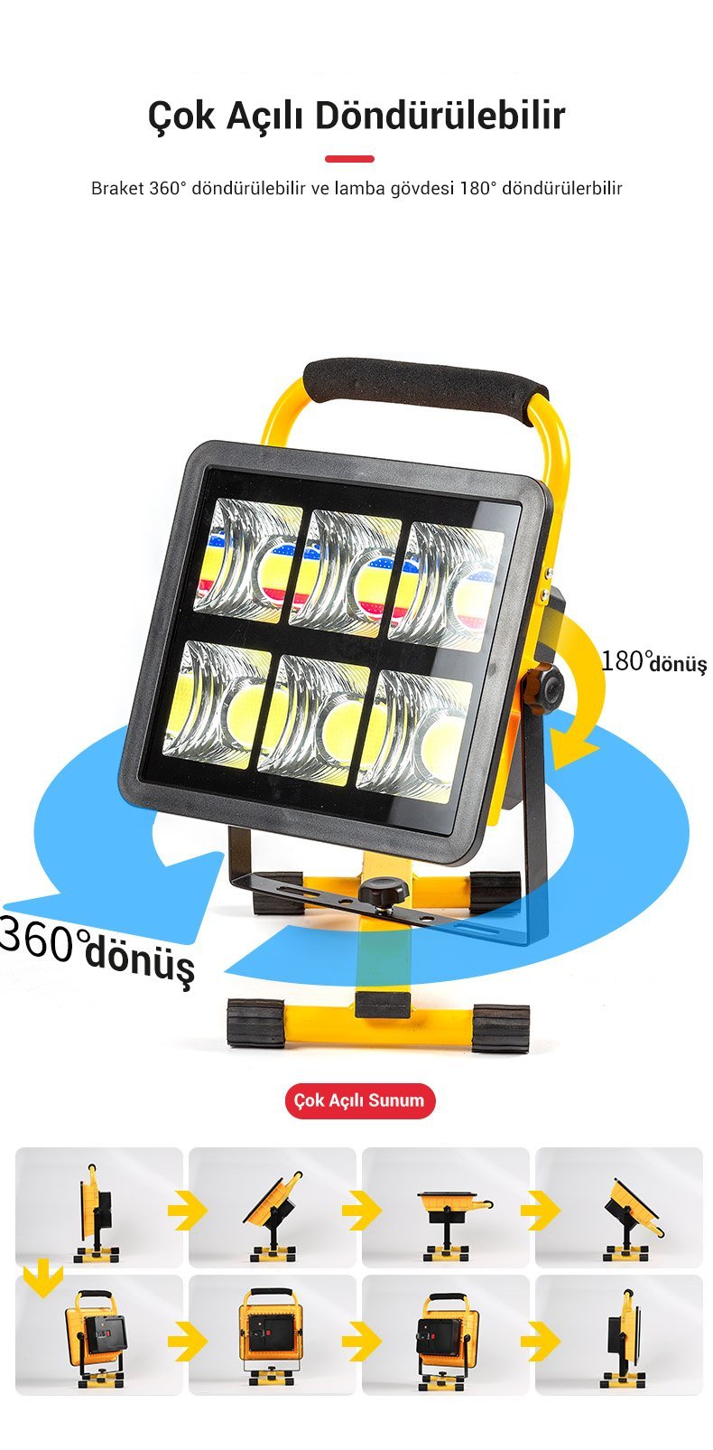 Powermaster MX-W865C Çok Fonksiyonlu Projektör Lambası İçerik