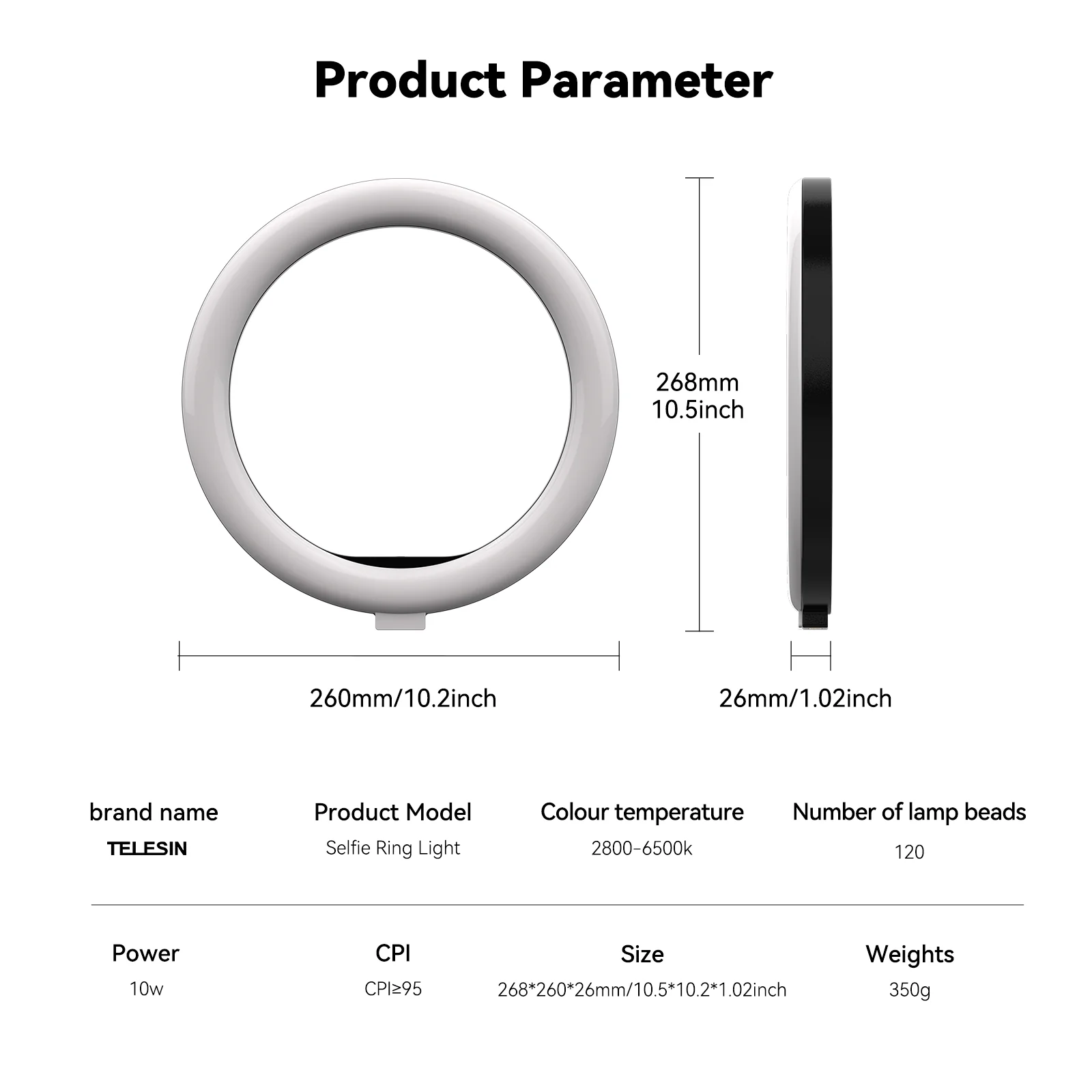 Telesin Ring Light Halka ışık