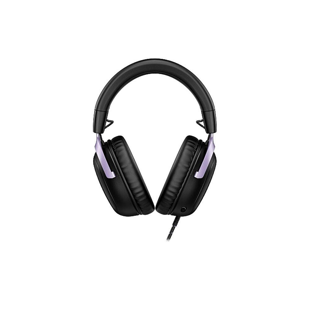 HyperX Cloud III siyah ve lavanta kulaklık, yandan görünüm