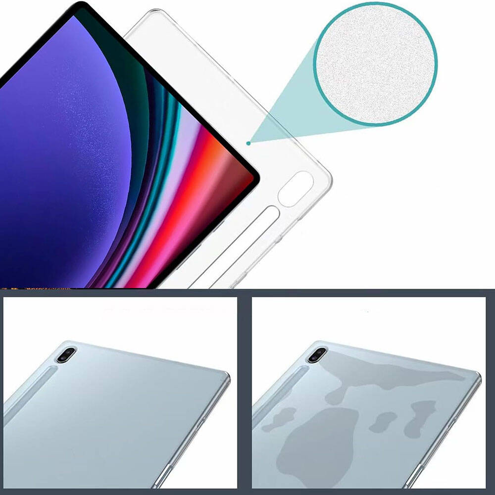 Galaxy Tab S9 FE Plus Kılıf Zore Tablet Süper Silikon Kapak - 3