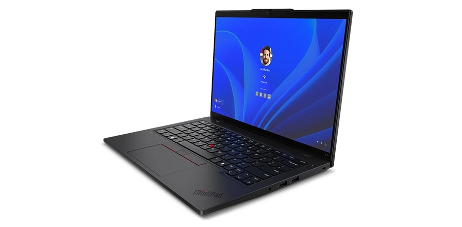 Lenovo ThinkPad L14 Gen 5 dizüstü bilgisayar ile güvenli giriş işlemi.
