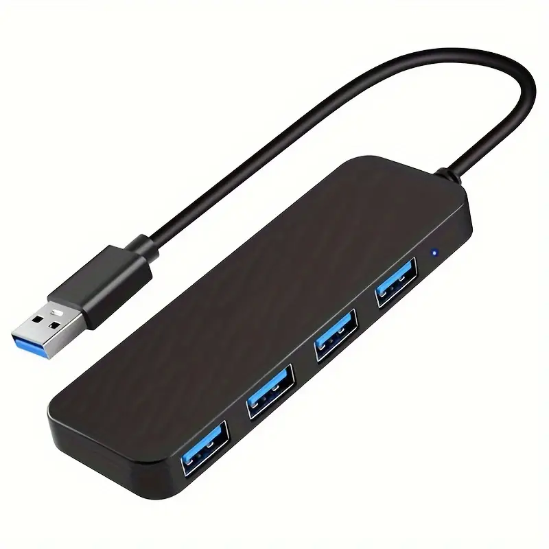 yüksek hızlı 4 portlu usb 3.0 hub - masaüstü, dizüstü bilgisayar, , flash sürücüler, sabit diskler, konsollar, yazıcılar, pcler, klavyeler için taşınabilir tasarımlı kompakt çok portlu adaptör - , dell ile uyumlu ayrıntılar 2