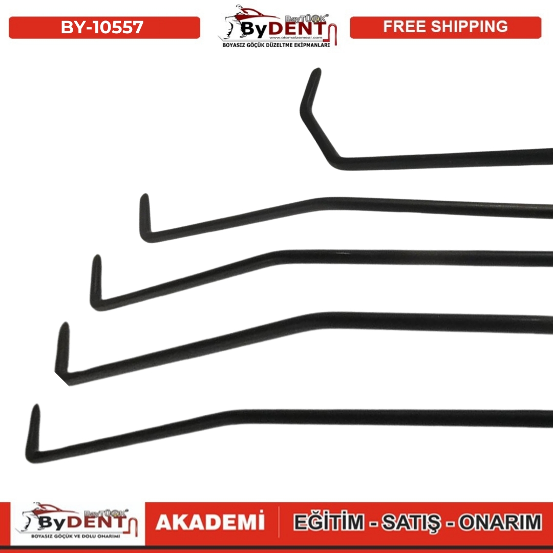 pdr, tools, göçük, düzeltme, kuşak arası, boyasız göçük, boyasız göçük düzeltme, pdr tools, otomalzemeal, bydent, göçük düzeltme ekipmanı,