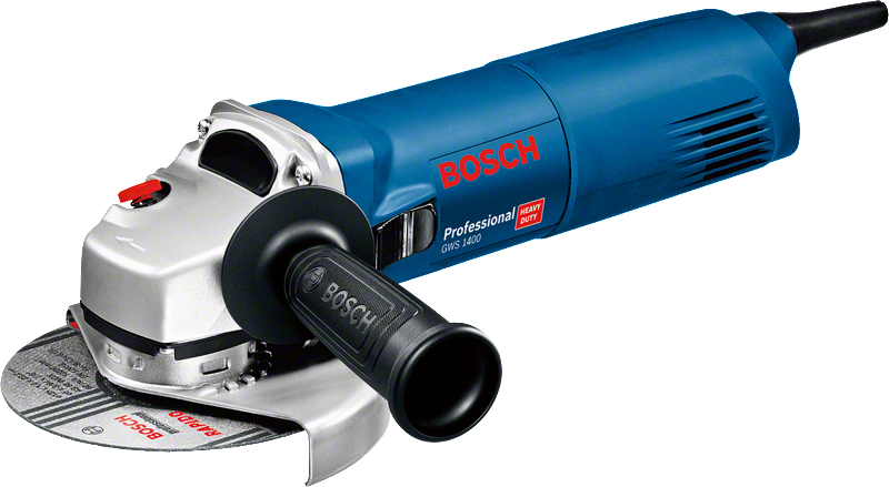 Bosch GWS 1400 yan saplı açılı taşlama makinesi.