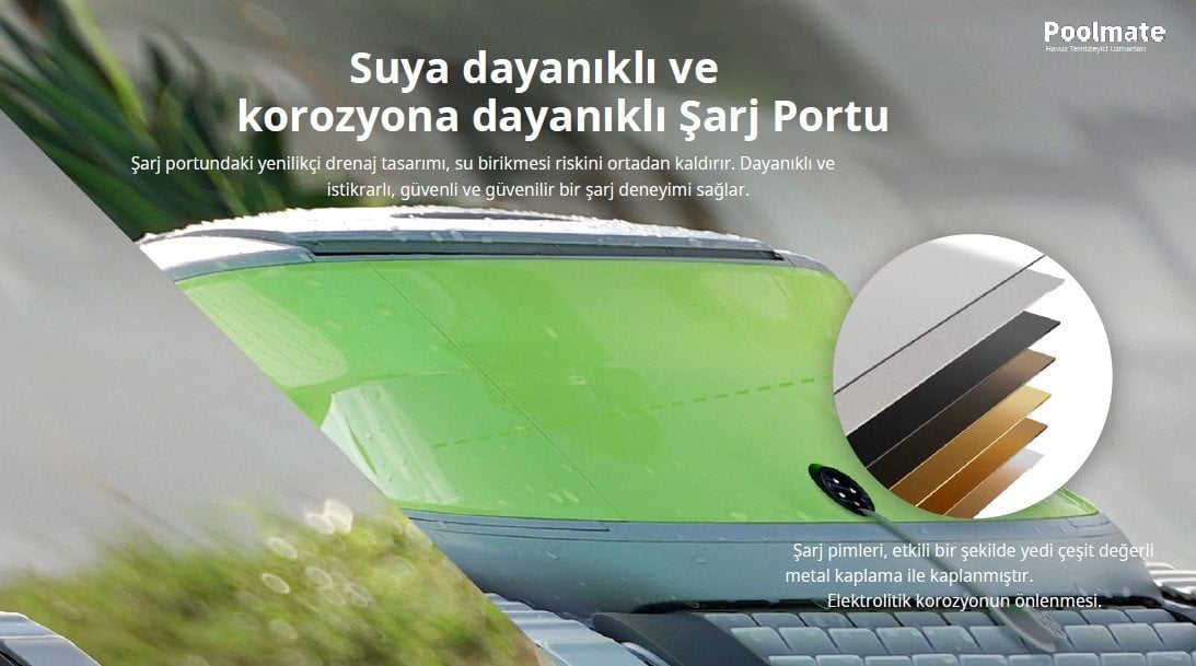 Chasing Poolmate DT B suya dayanıklı şarj portu
