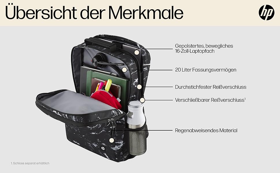 HP Laptop Sırt Çantası 16 inç