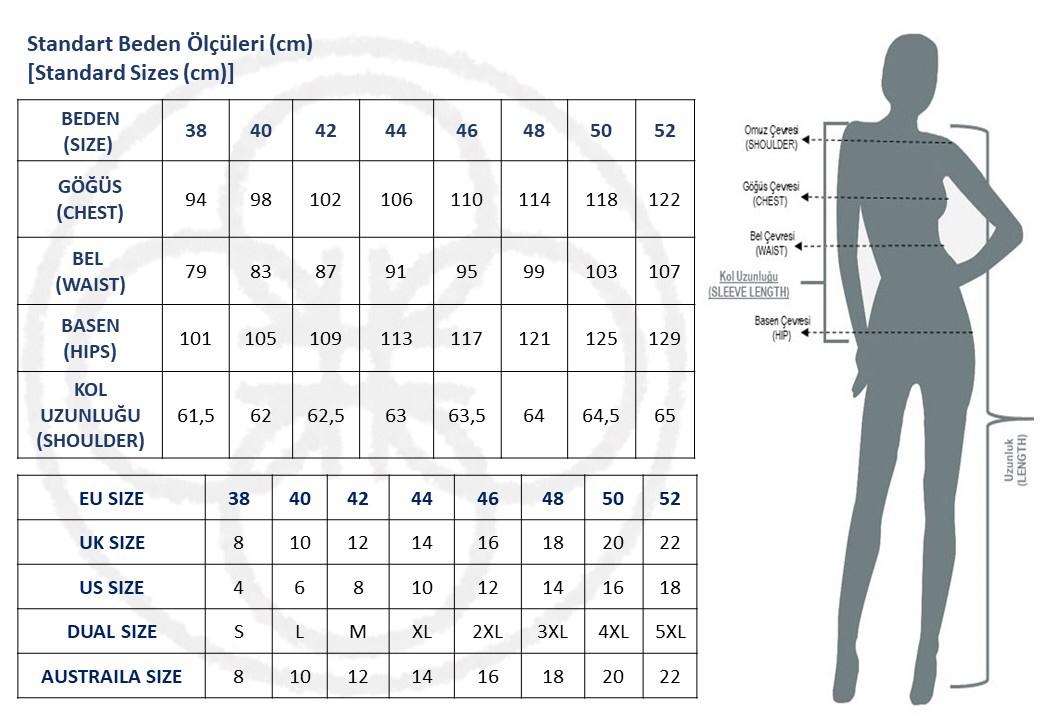 Beden Ölçüleri Tablosu – ABACI Online Türkiye