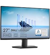 Metin "27" DELL teknolojisidir. Stand tasarımına ve görüntüleme özelliklerine odaklanarak kıyı manzarasını gösteren çok açıdan görüntülenen profesyonel monitör.