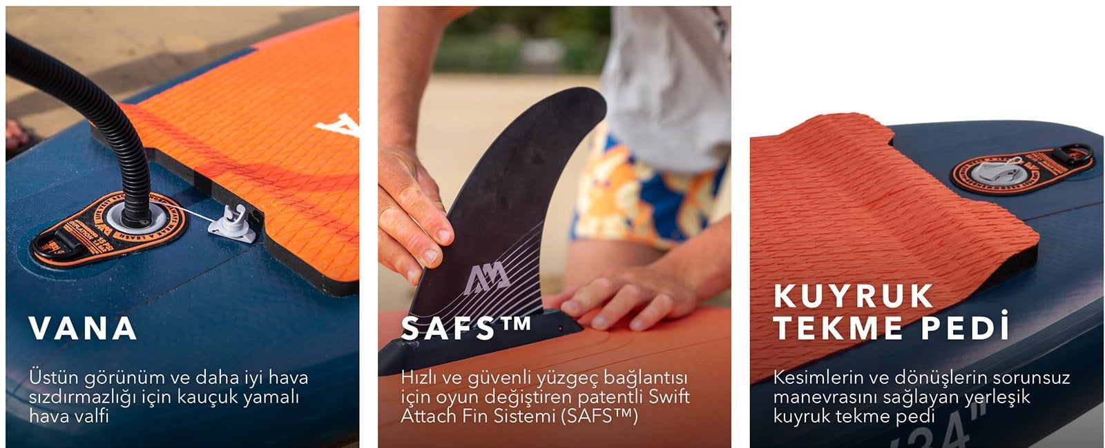 Aqua Marina Atlas fin sistemi ve kuyruk tekme pedi