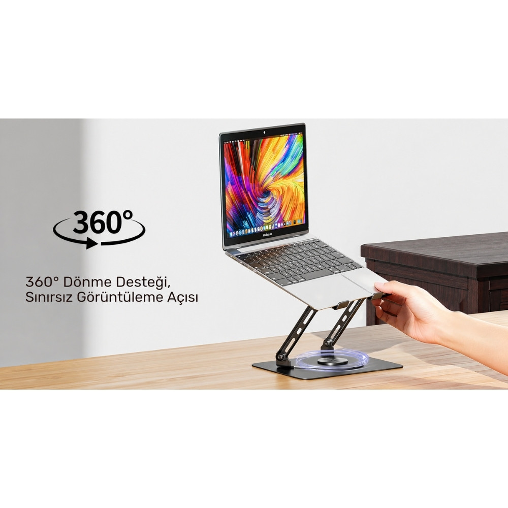 Unitek 360 8-17.3” Fanlı Notebook Standı